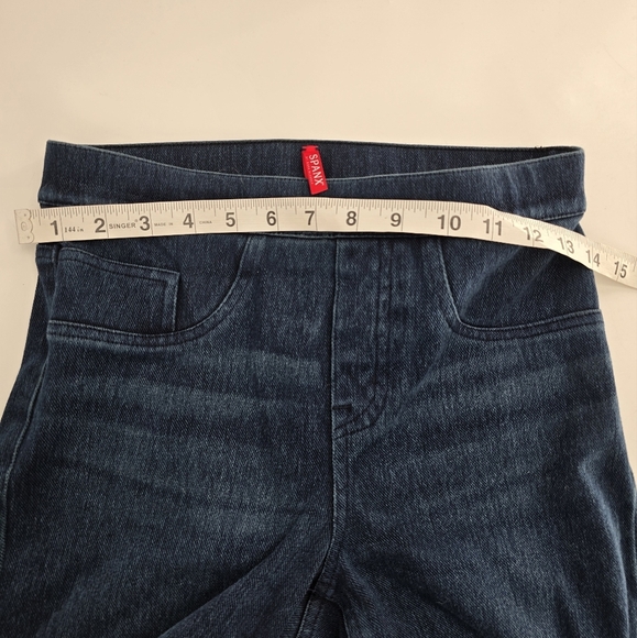 SPANX Jean-ish Ankle blue jean pull on flexible Leggings Xsmall - Picture 8 of 8